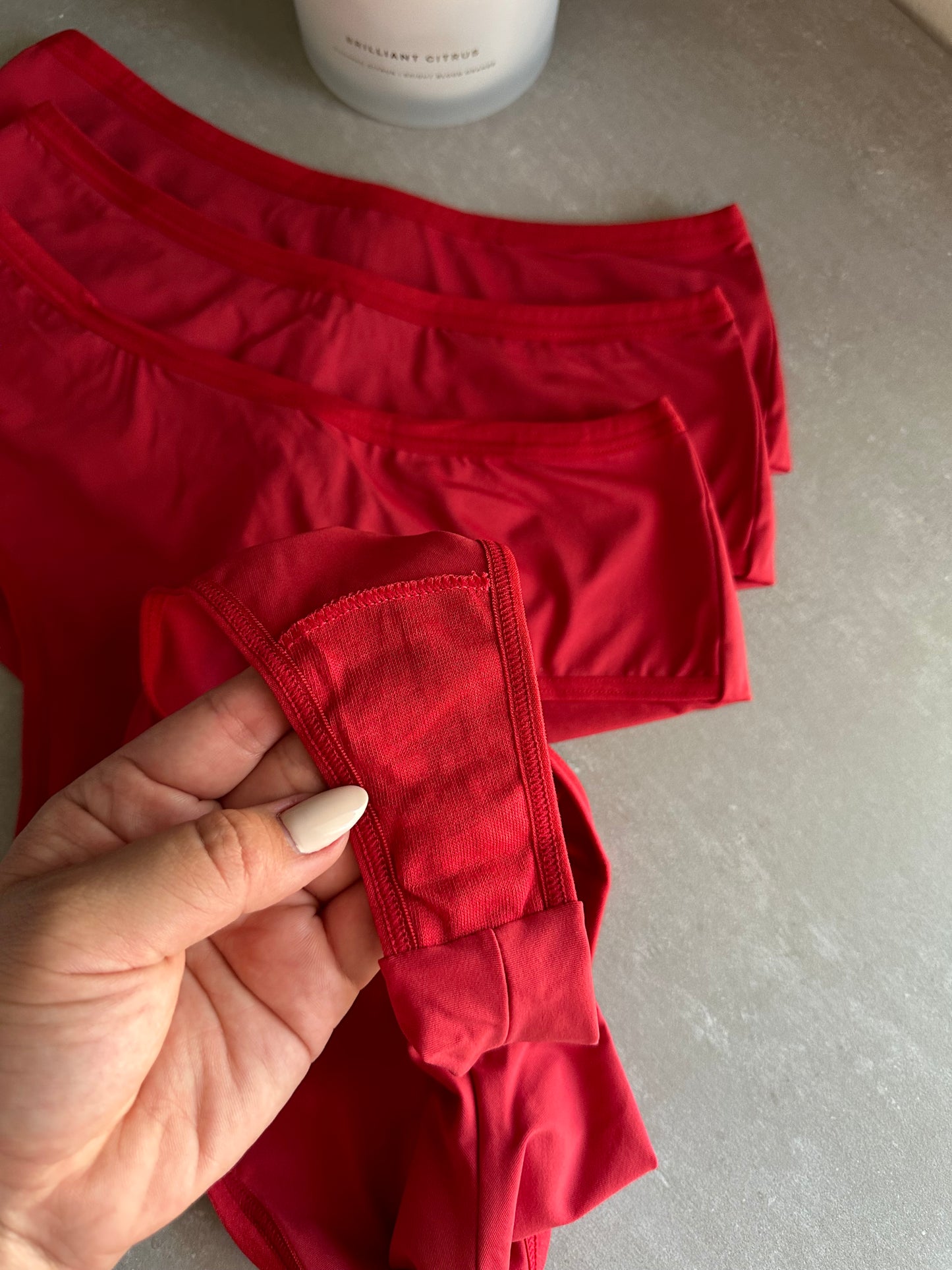COMFORT MID-WAIST BRIEF – RED