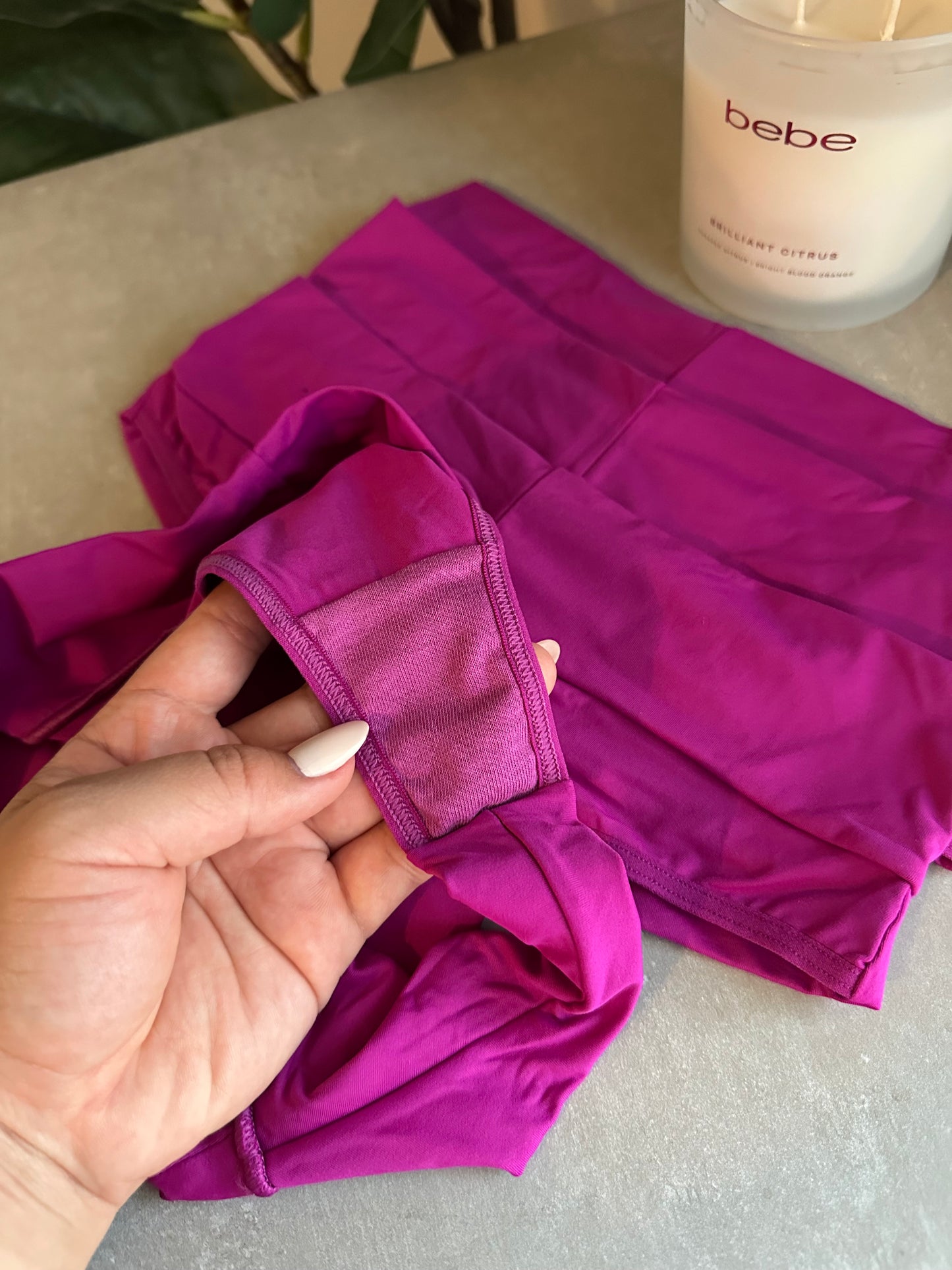 SCULPT HIGH-WAIST THONG – FUCHSIA