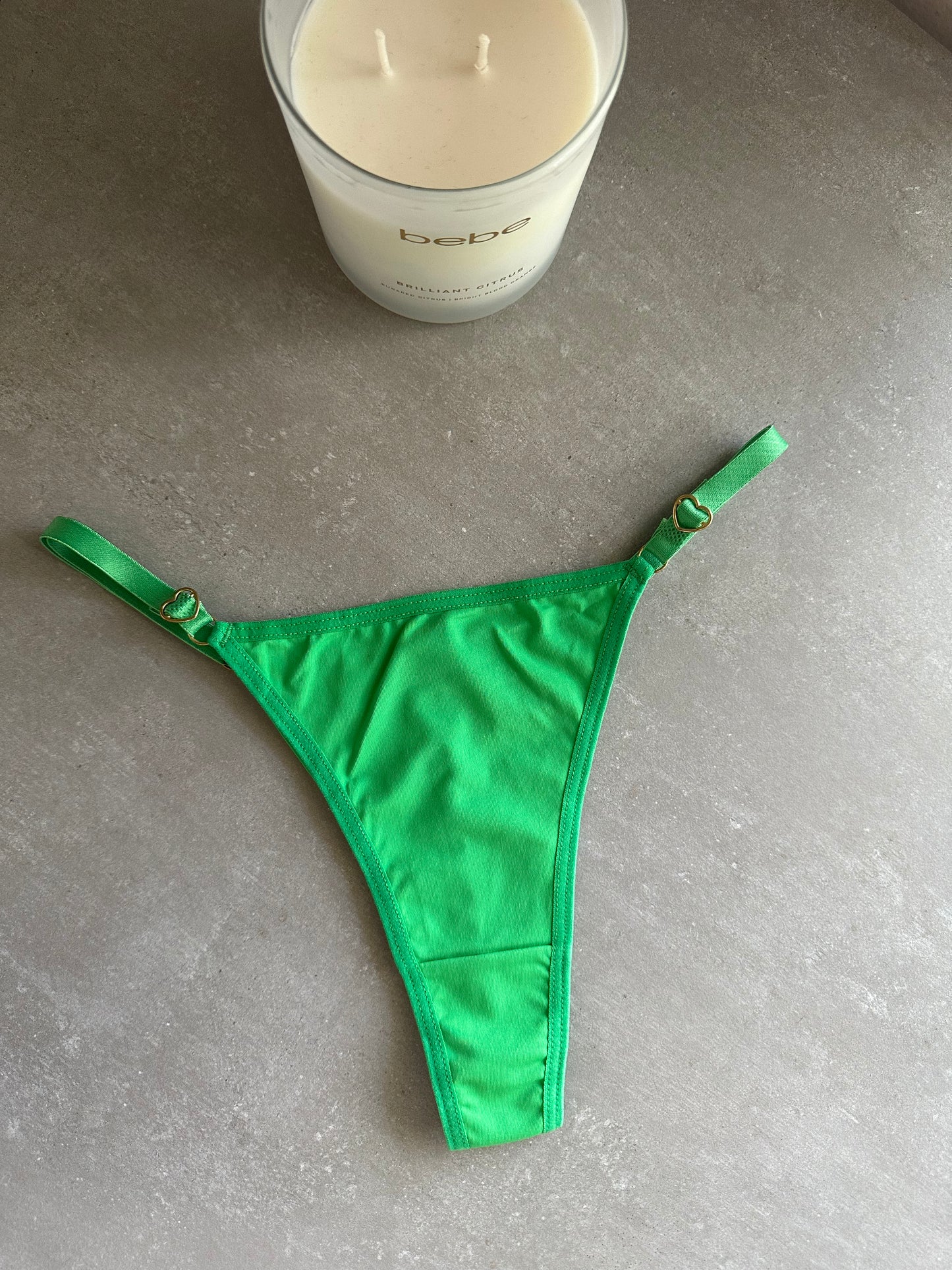 SECOND SKIN ADJUSTABLE THONG – GREEN