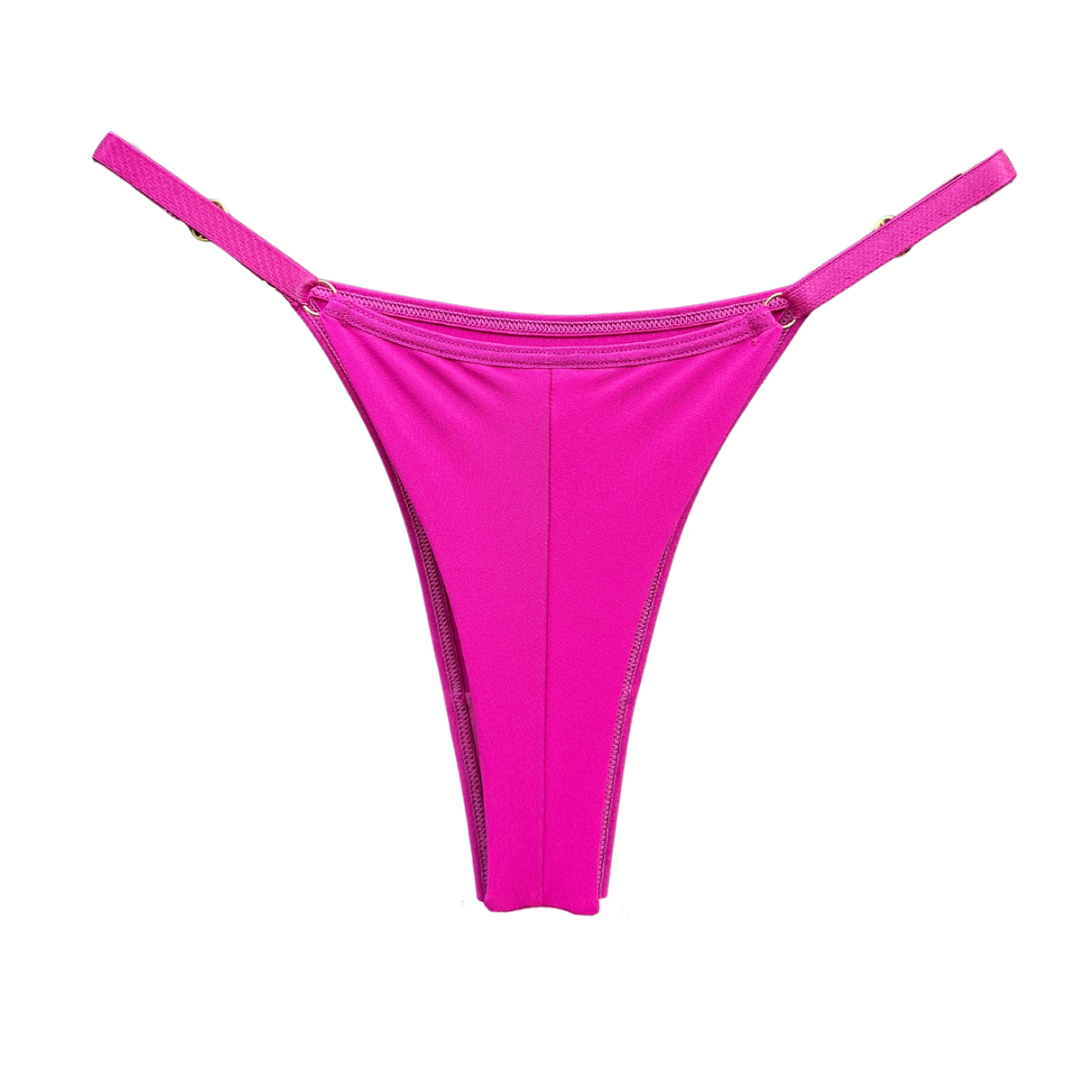 SECOND SKIN ADJUSTABLE THONG – FUCHSIA