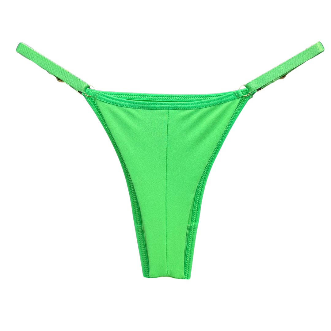 SECOND SKIN ADJUSTABLE THONG – GREEN