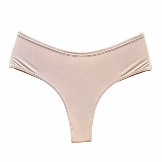 COMFORT MID-WAIST BRIEF – BEIGE
