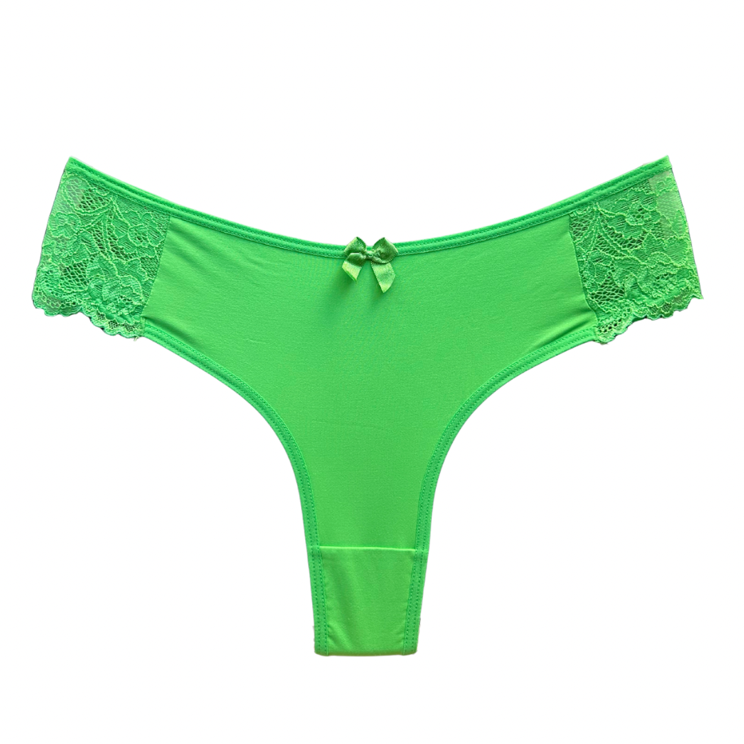 COMFORT LACE BRIEF – GREEN