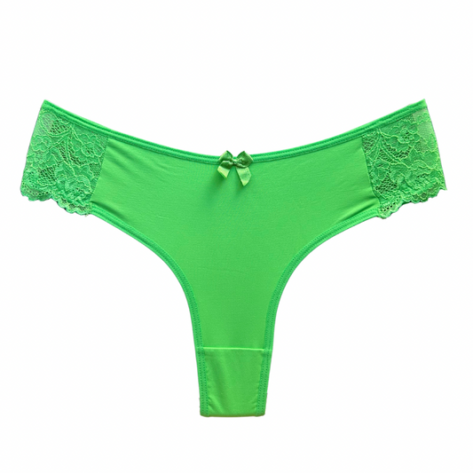 COMFORT LACE BRIEF – GREEN