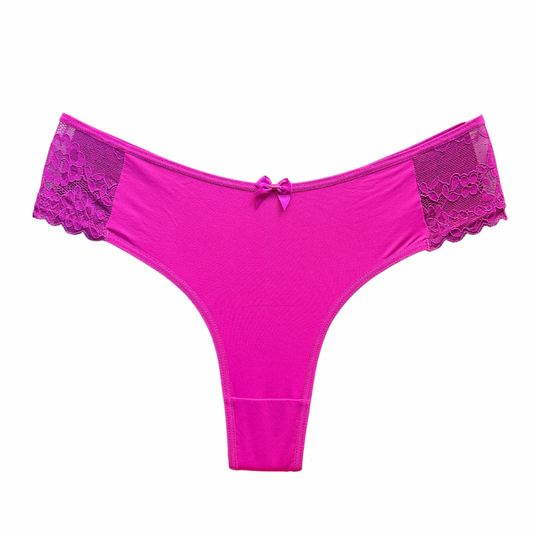 COMFORT LACE BRIEF – FUCHSIA