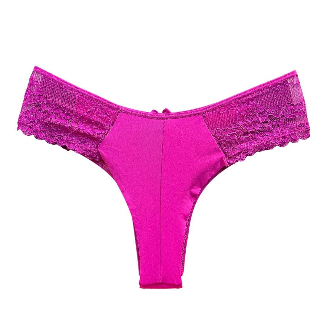COMFORT LACE BRIEF – FUCHSIA