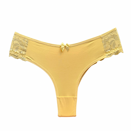 COMFORT LACE BRIEF – YELLOW