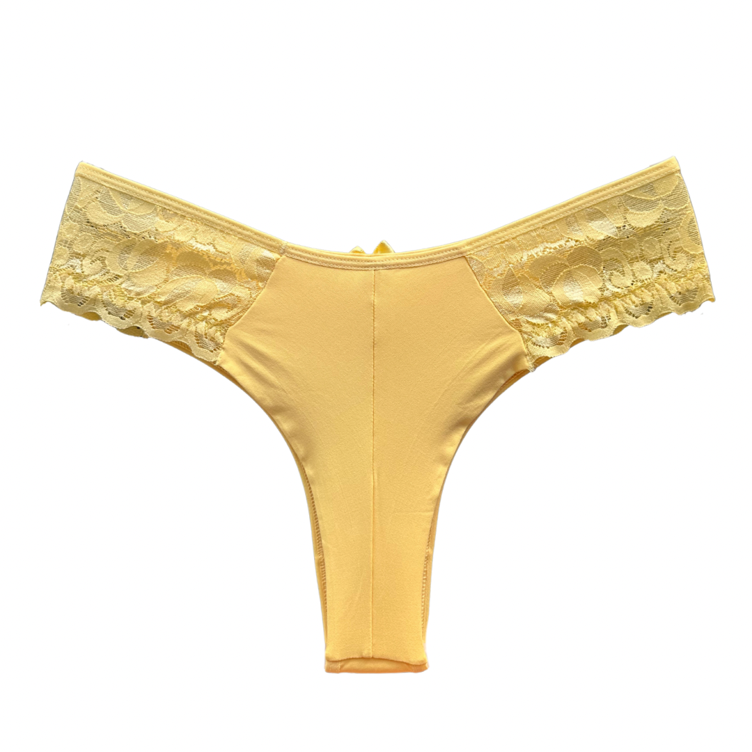 COMFORT LACE BRIEF – YELLOW