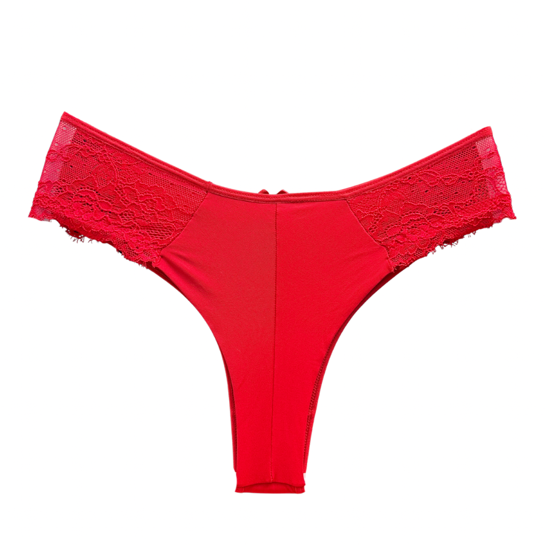 COMFORT LACE BRIEF – RED