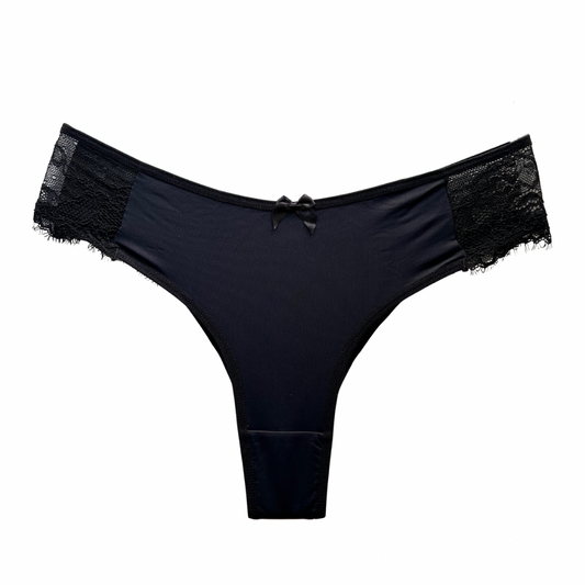 COMFORT LACE BRIEF – BLACK