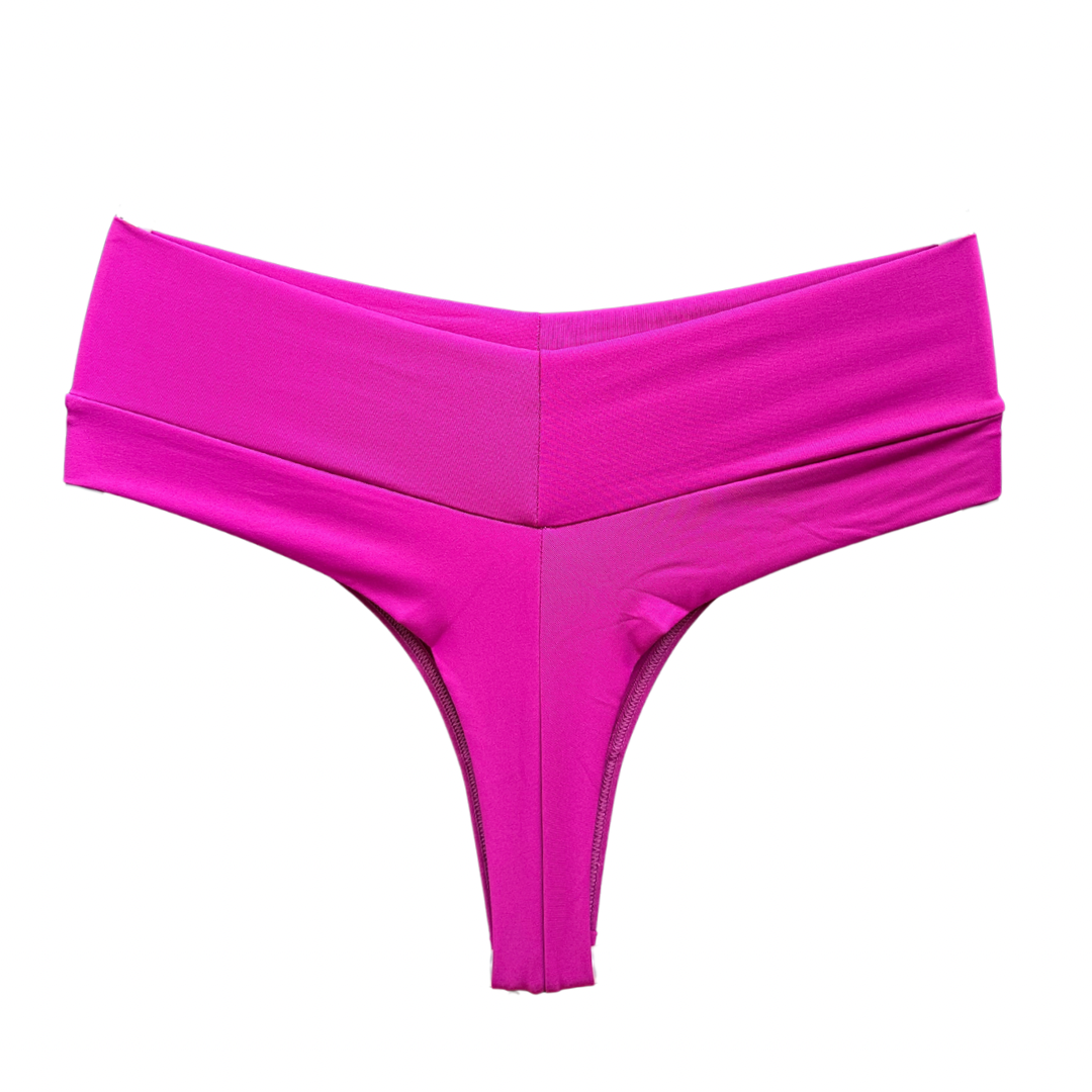 SCULPT HIGH-WAIST THONG – FUCHSIA