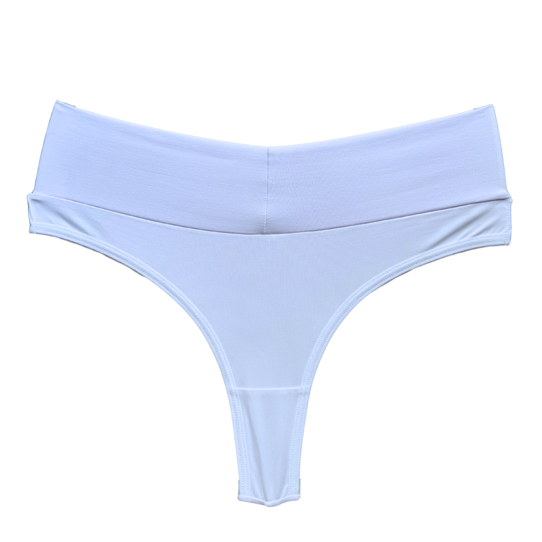 SCULPT HIGH-WAIST THONG – WHITE