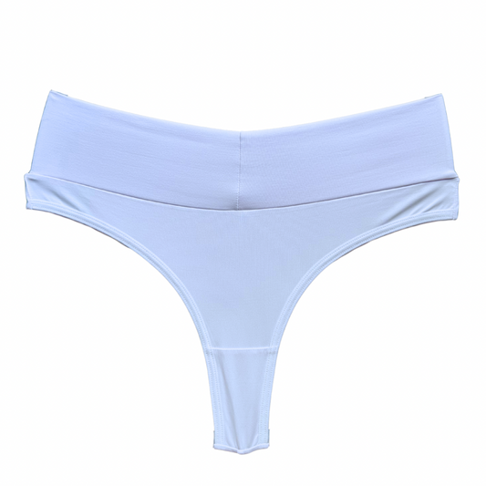 SCULPT HIGH-WAIST THONG – WHITE