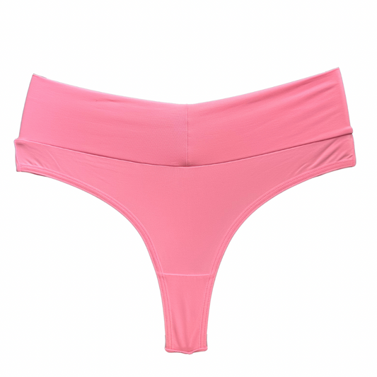 SCULPT HIGH-WAIST THONG – NEON PINK
