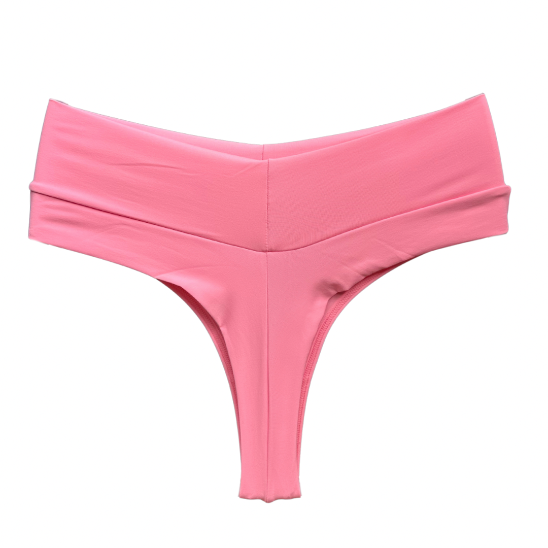 SCULPT HIGH-WAIST THONG – NEON PINK