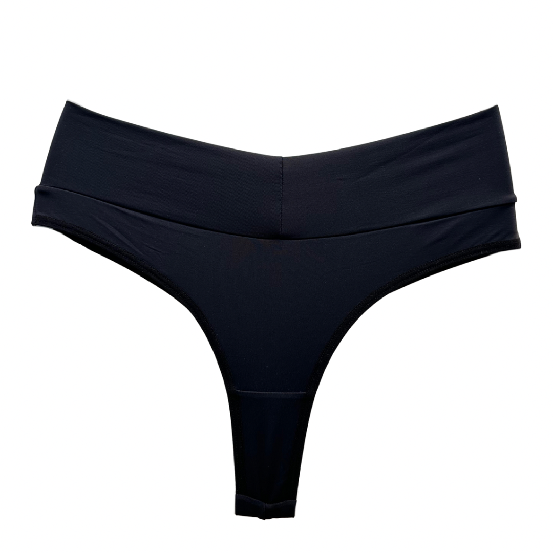 SCULPT HIGH-WAIST THONG – BLACK