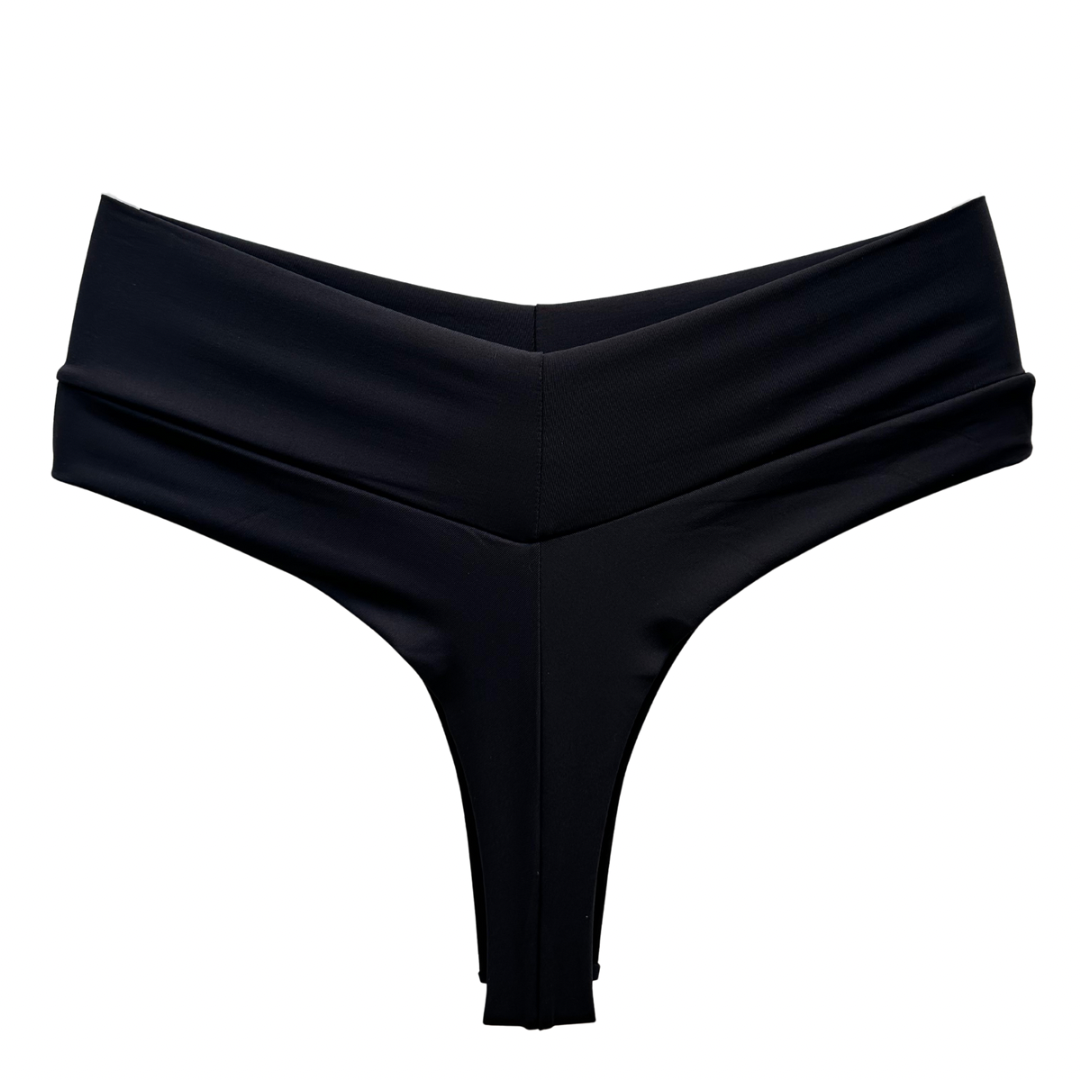 SCULPT HIGH-WAIST THONG – BLACK