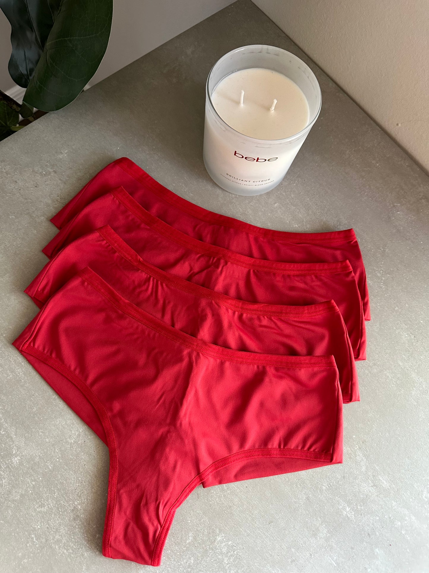 COMFORT MID-WAIST BRIEF – RED