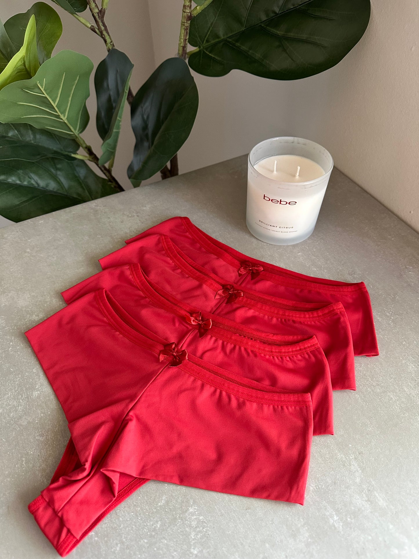 COMFORT MID-WAIST BRIEF – RED