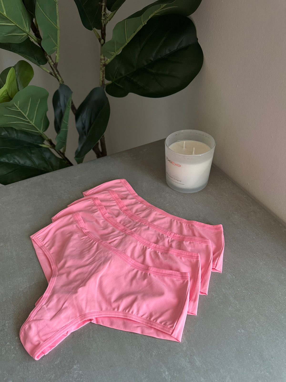 COMFORT MID-WAIST BRIEF – NEON PINK