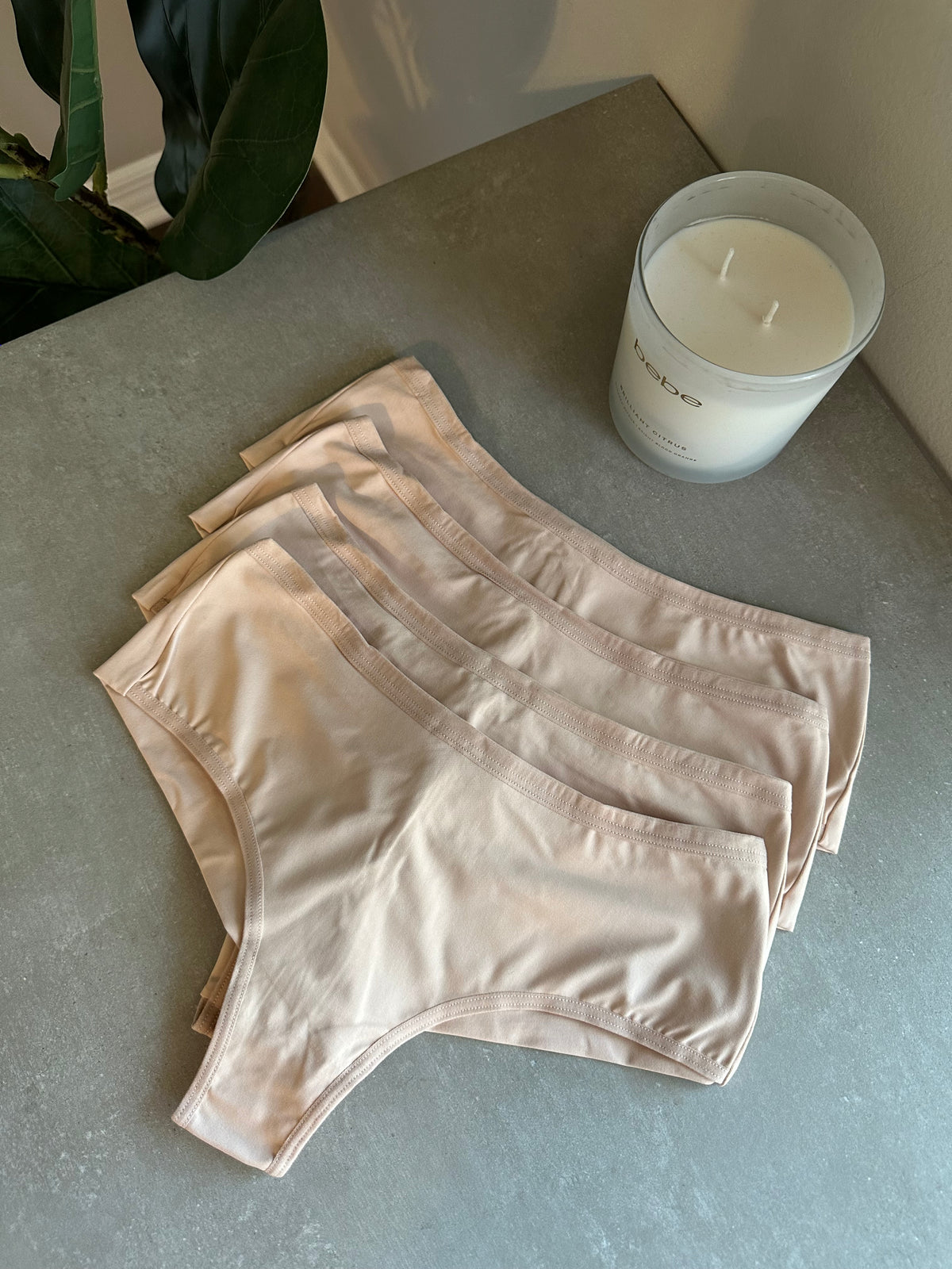 COMFORT MID-WAIST BRIEF – BEIGE