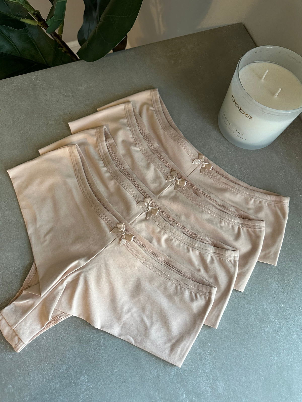 COMFORT MID-WAIST BRIEF – BEIGE
