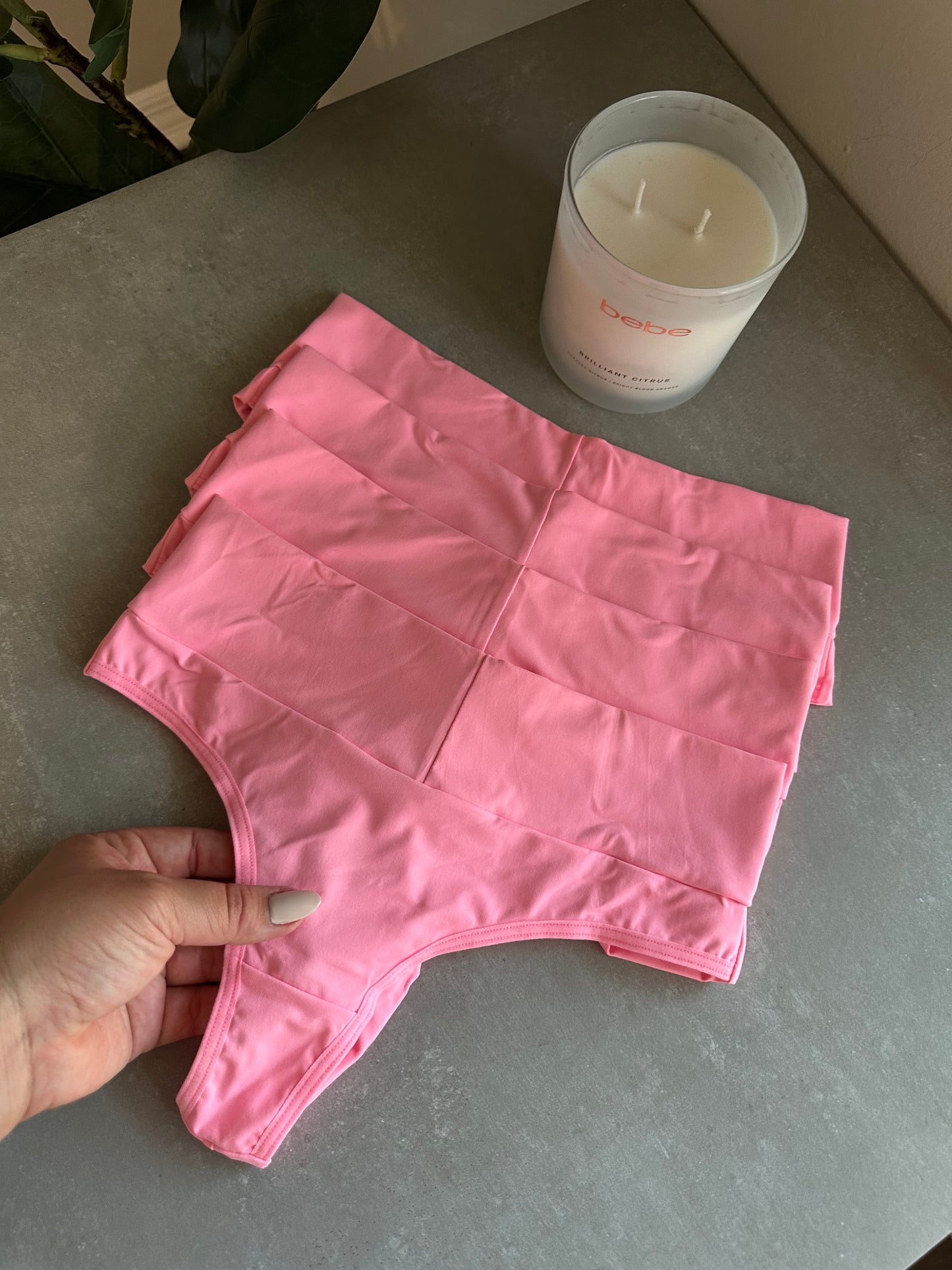 SCULPT HIGH-WAIST THONG – NEON PINK