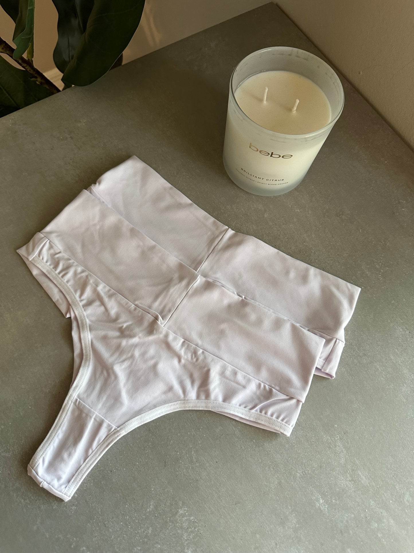 SCULPT HIGH-WAIST THONG – WHITE