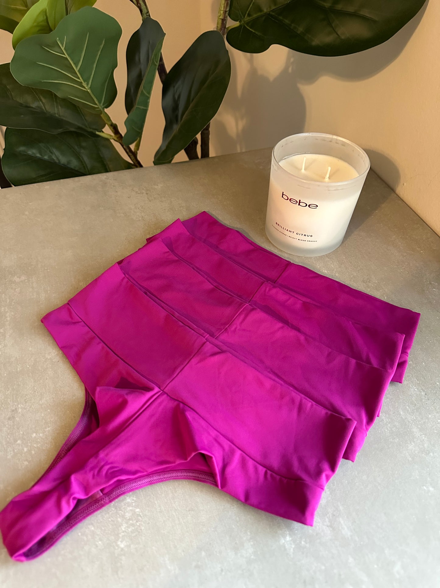 SCULPT HIGH-WAIST THONG – FUCHSIA