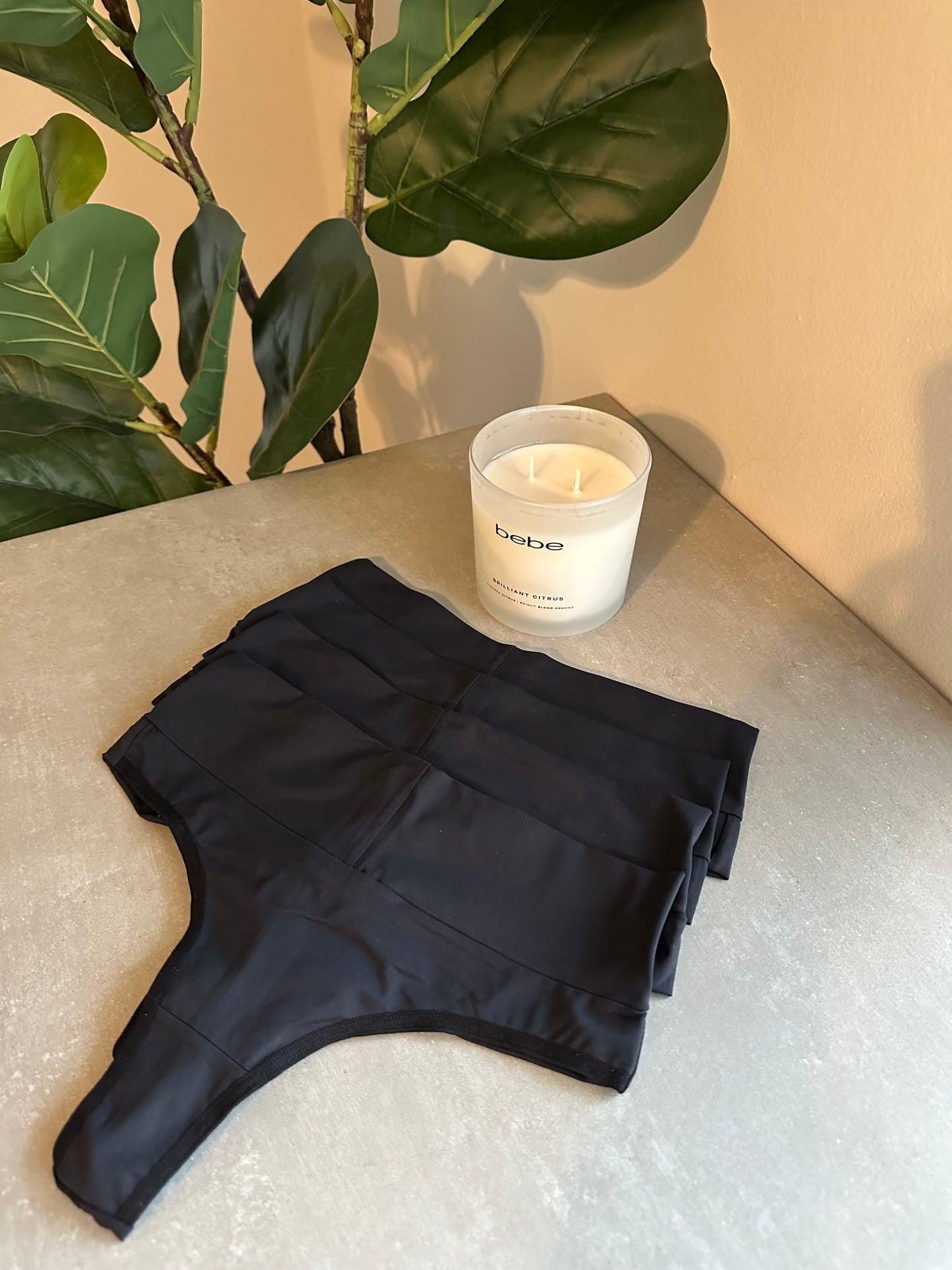 SCULPT HIGH-WAIST THONG – BLACK