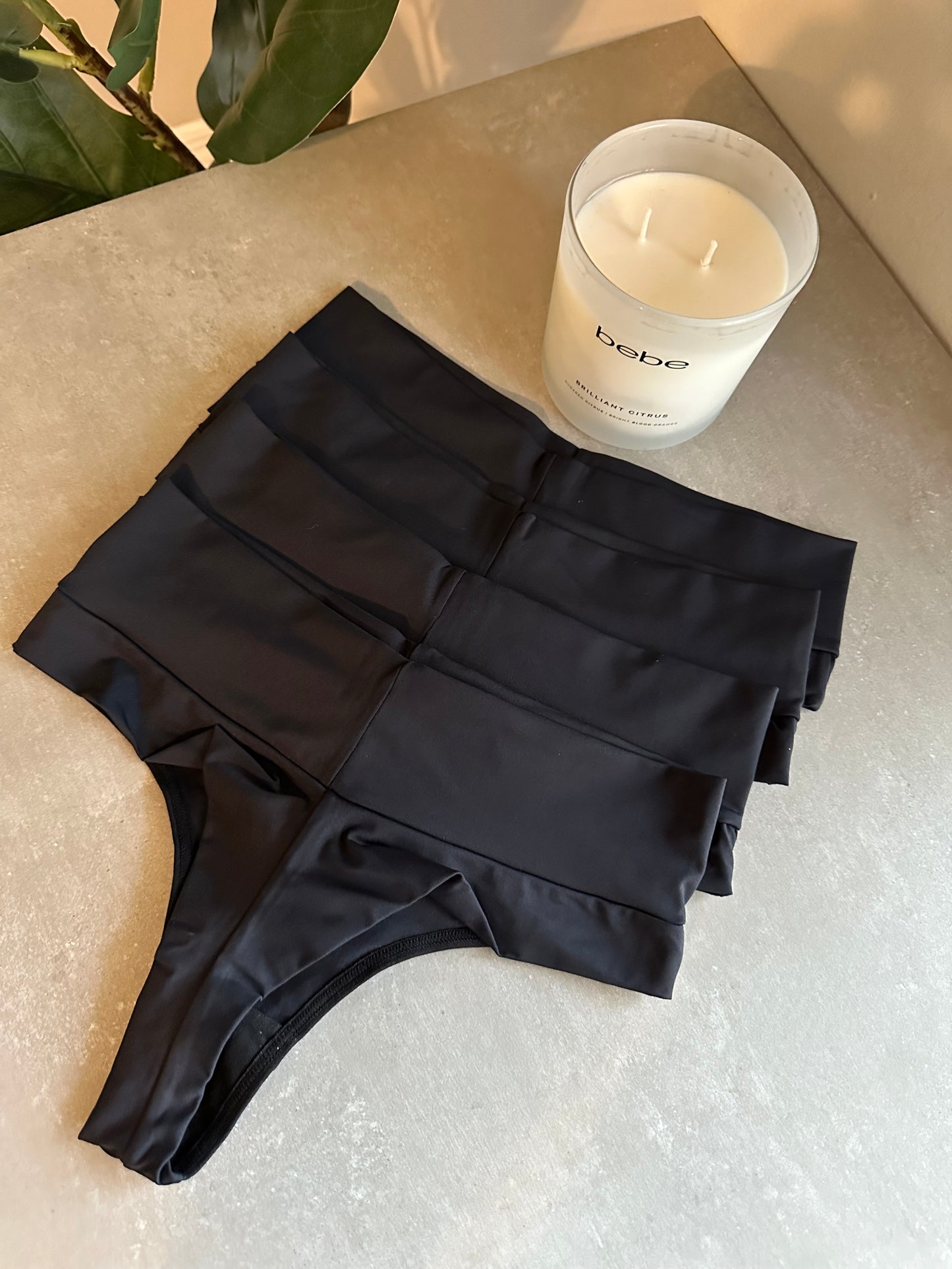 SCULPT HIGH-WAIST THONG – BLACK