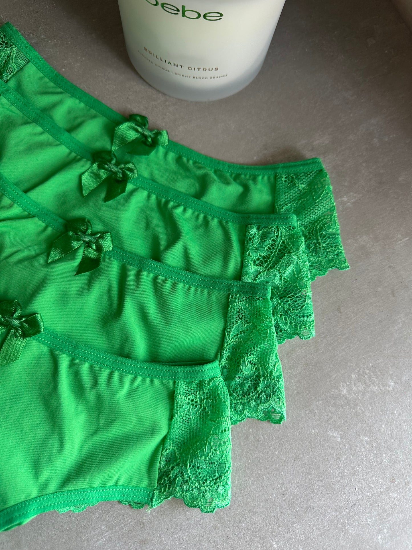 COMFORT LACE BRIEF – GREEN