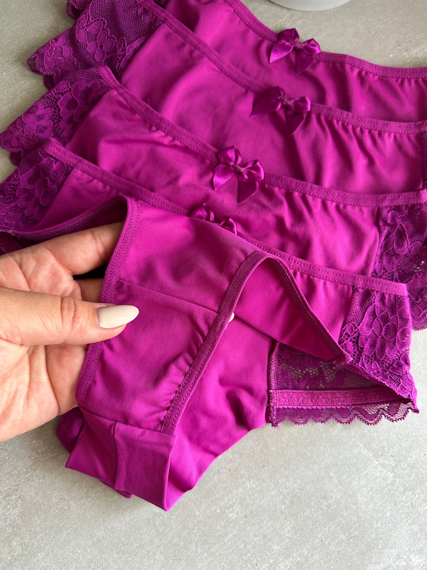 COMFORT LACE BRIEF – FUCHSIA