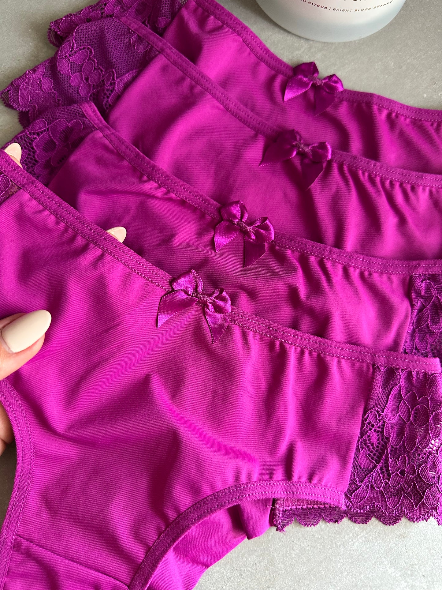 COMFORT LACE BRIEF – FUCHSIA